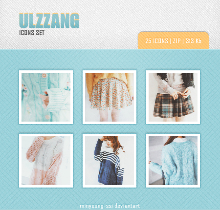 Ulzzang icons set 35 25 pic.