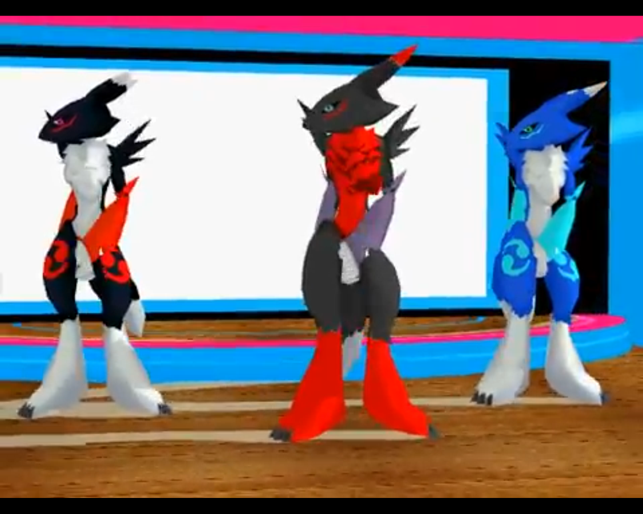 Ling and Lucario: Only My Railgun {3D SWF}