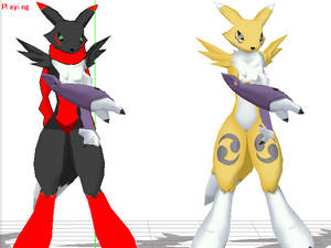 Ling, Renamon, Lucario: Butterfly {3D SWF[WIP]}