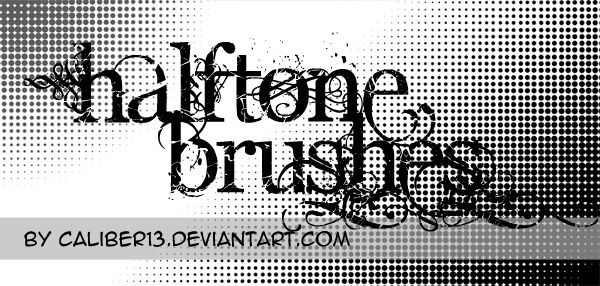 Halftone Brush Set by CaliberArts on DeviantArt