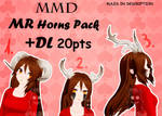 [MMD P2U] MR Horns PACK +DL 20pts by MaiteRitsuki