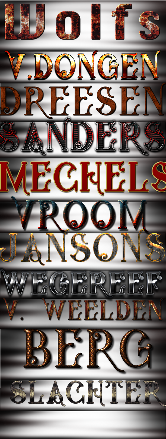 font effects/ text styles (2) by hetmeisjezondernaam on DeviantArt