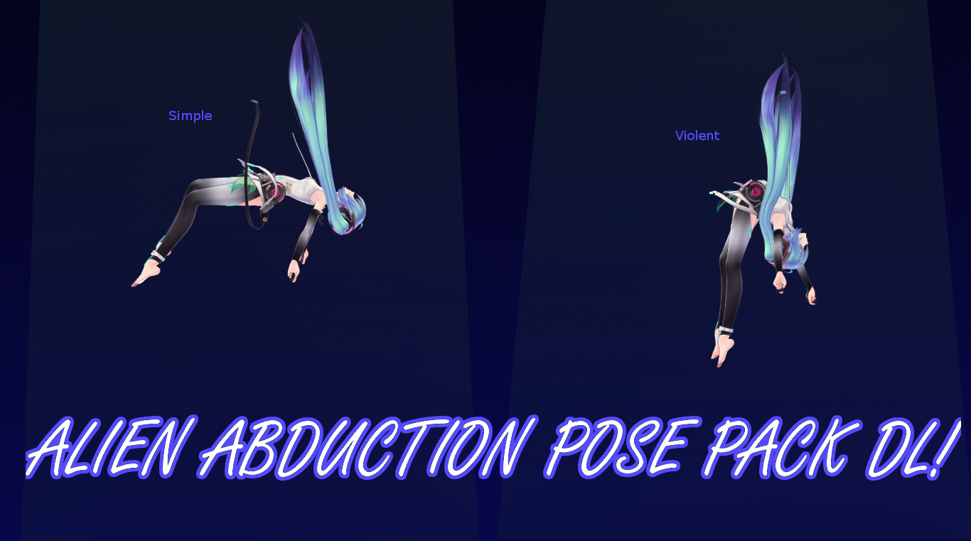 Poses Pack Series - 8 - AlienAbduction Poses (DL!)