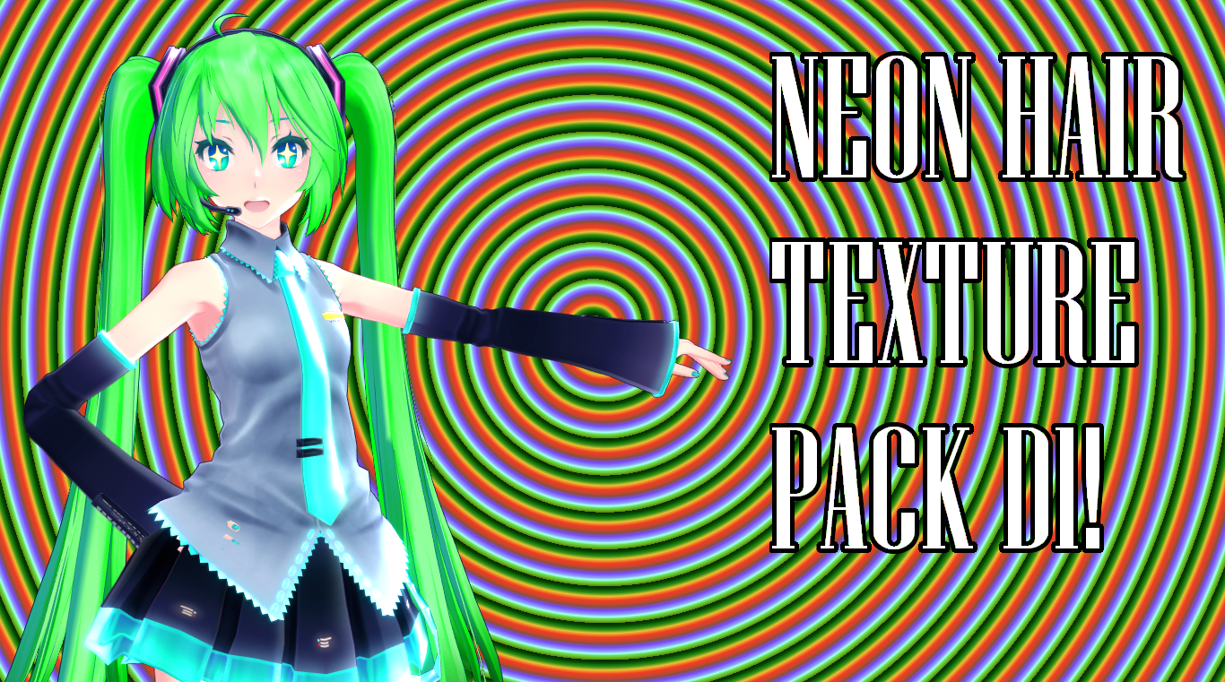 TDA Neon Hair Textures DL!