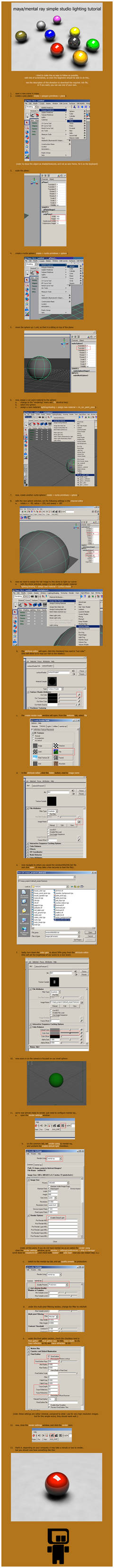 maya-mentalray studio lighting