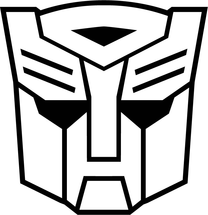 autobot symbol outline autobot symbol outline