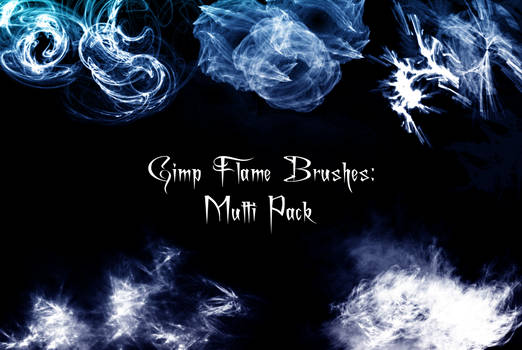Gimp Flame Brush Pack