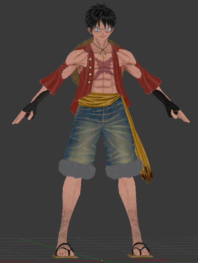 Jump Force Luffy (.blend / FBX) by Eagle31 on DeviantArt
