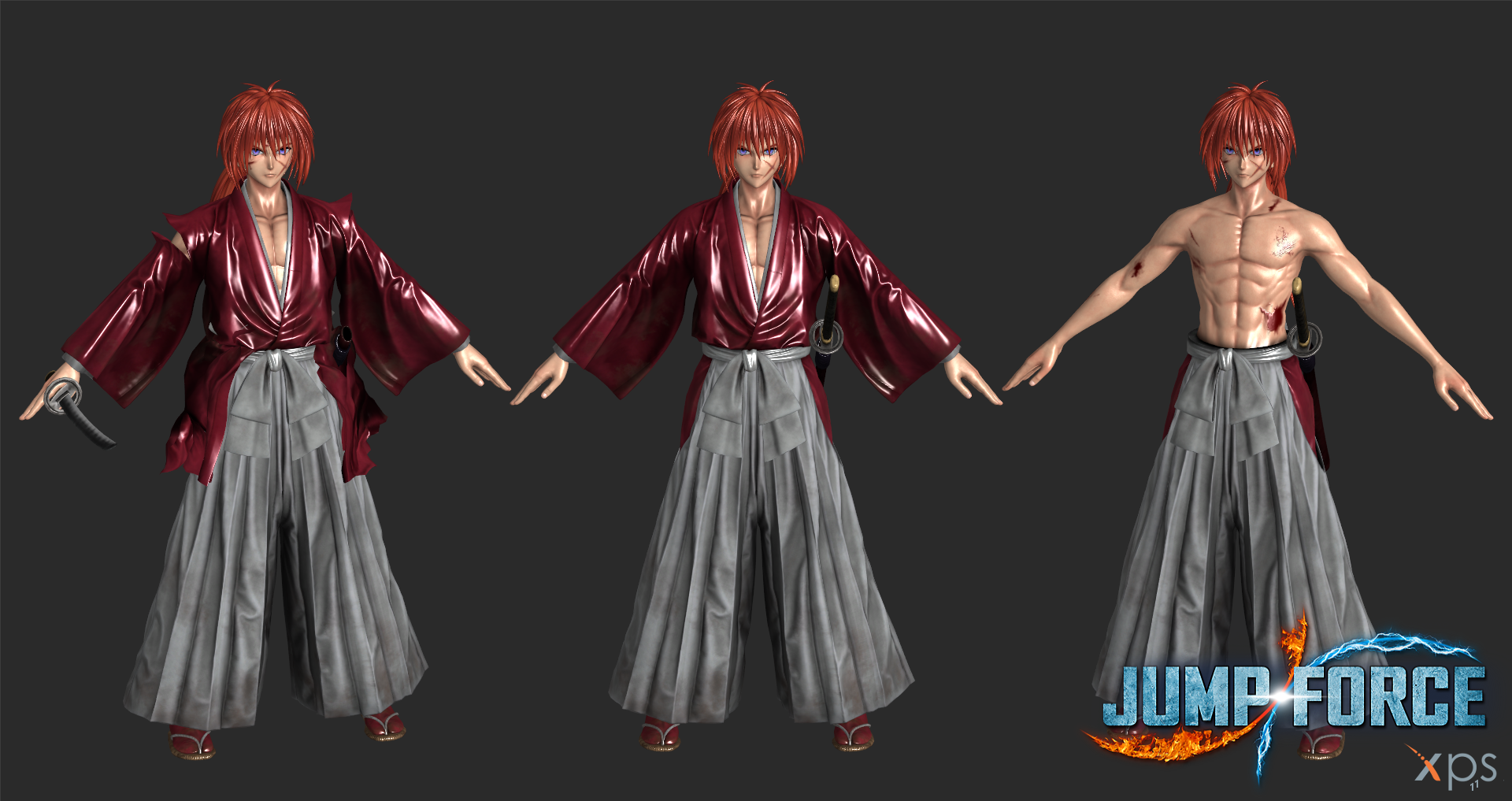 Jump Force - Himura Kenshin (XPS/.blend/FBX) by Eagle-31 on DeviantArt