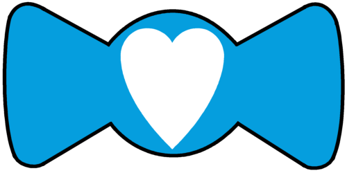 Bumpbows: Blissfully Blue Love Heart