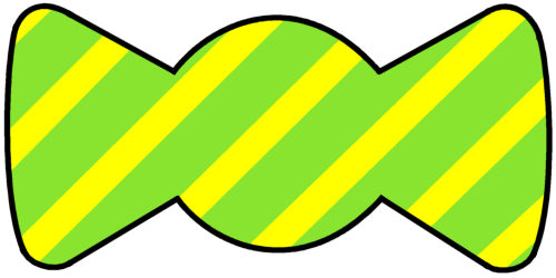 Bumpbows: Lemon and Lime Zest Two-tone Stripes