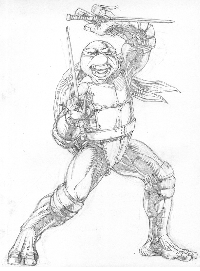 TMNT Raphael (Pencils) by Khilleus on DeviantArt
