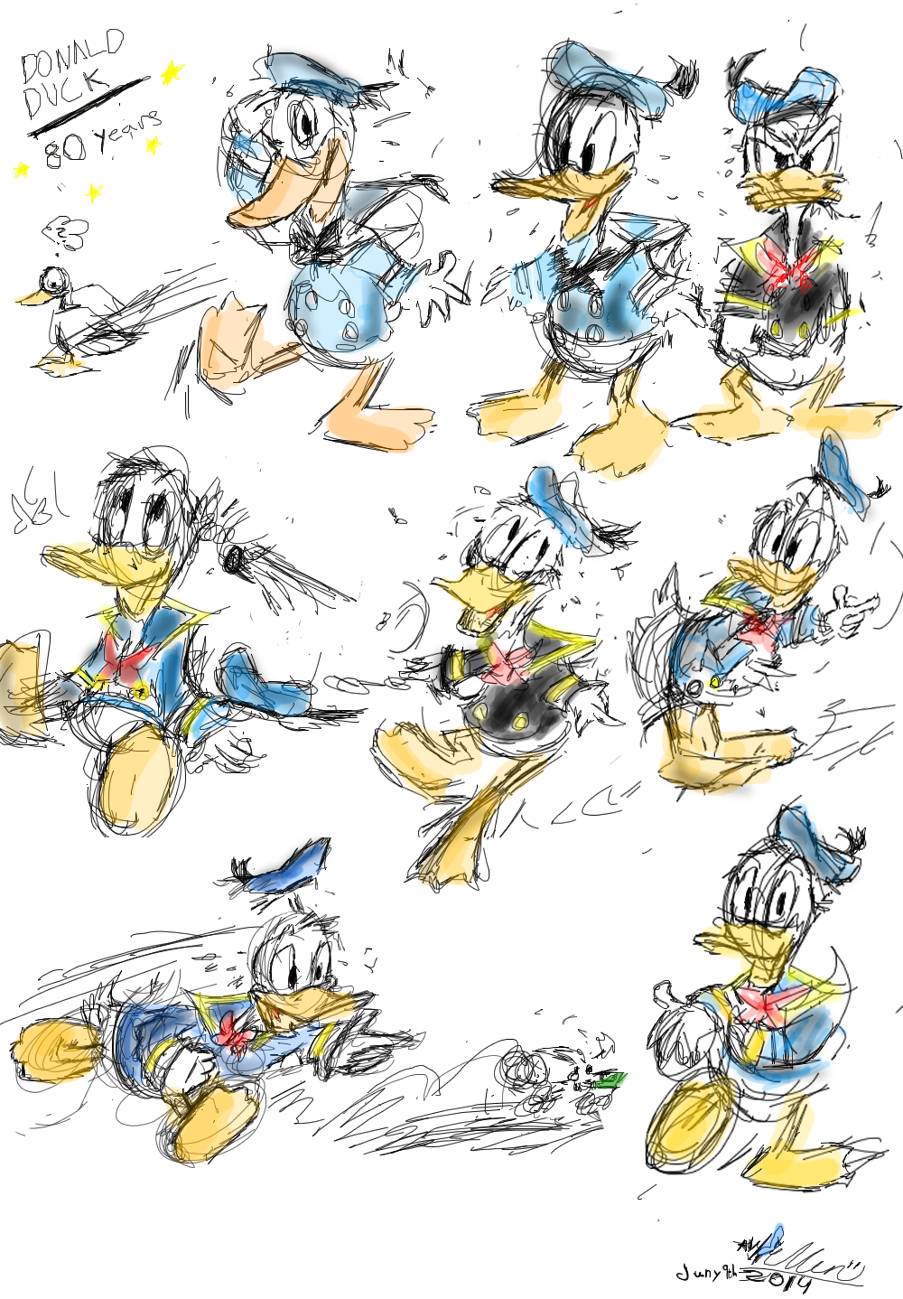 Donald duck 80 years