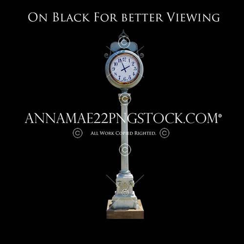 Lamp Post Street Clock Stock - PSD File by annamae22 on DeviantArt