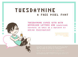 TUESDAYNINE (free pixel font)