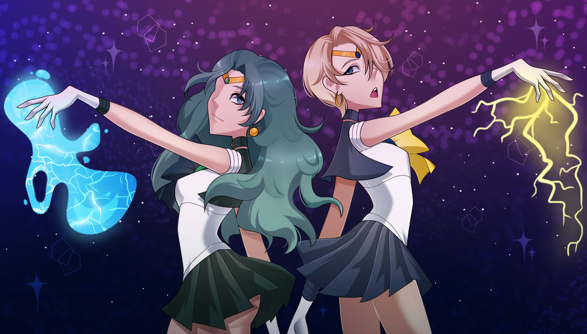 Sailor Uranus And Neptune by ChelseaStory on DeviantArt