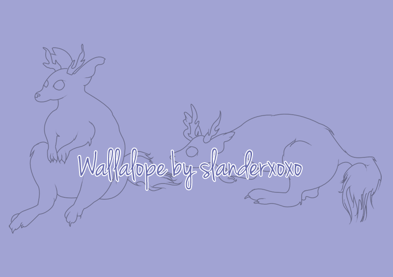 Wallalope Lineart