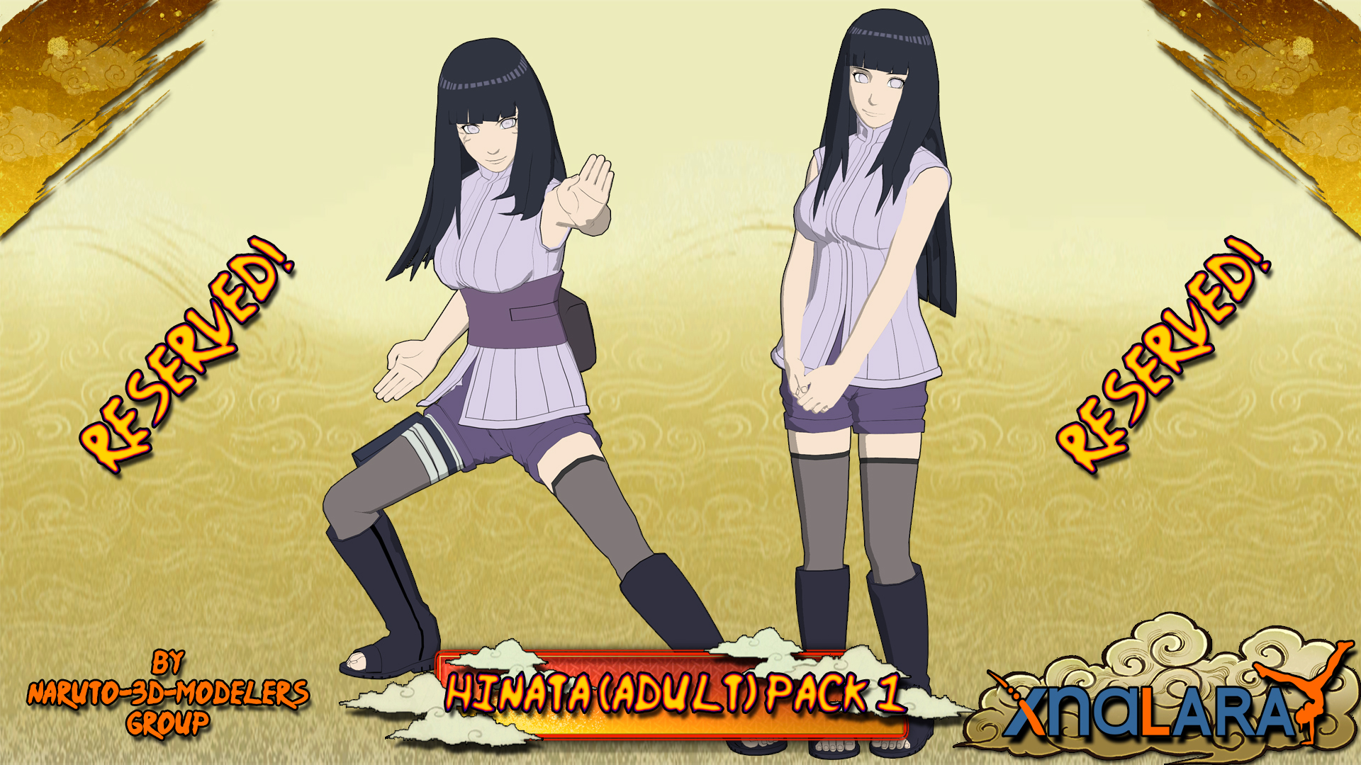 Naruto - Hinata Hyuuga (Adult) PACK 1 FOR XPS by ...