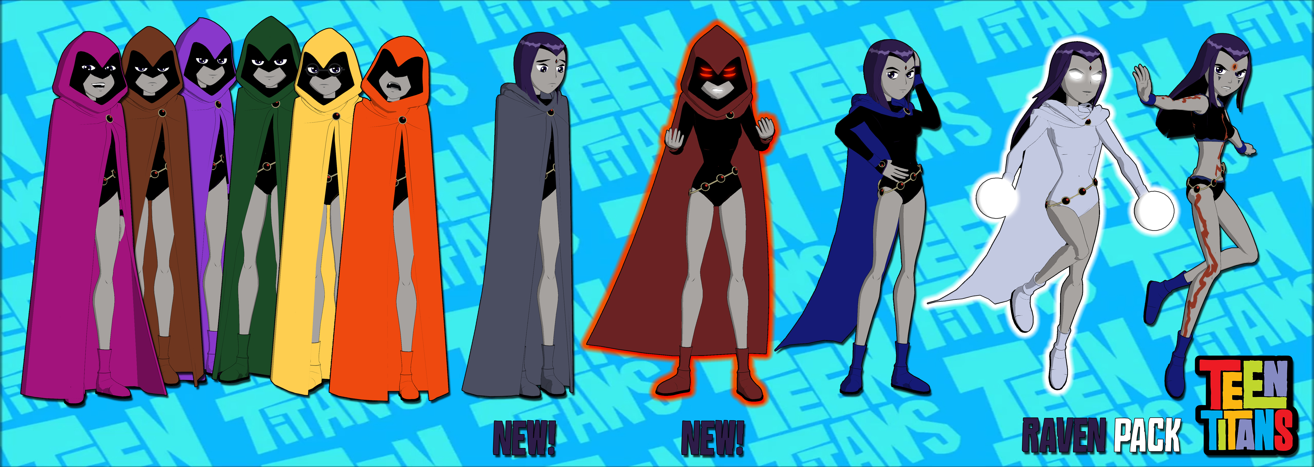 Teen Titans Pack 2: Raven FOR XPS by ASideOfChidori on DeviantArt