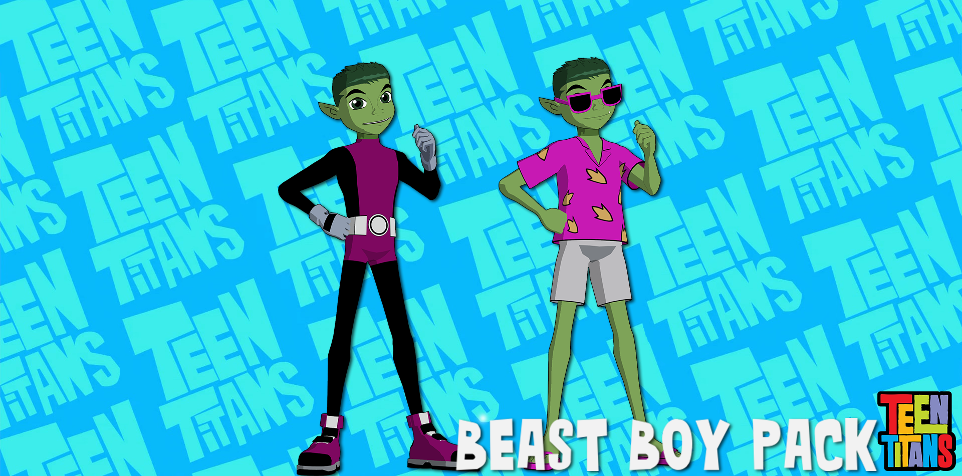 Teen Titans Pack 4: Beast Boy FOR XPS by ASideOfChidori on DeviantArt
