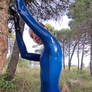 Blue rubber princess