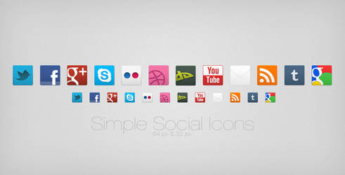 Simple Social Icons