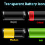 Transparent Battery Icons