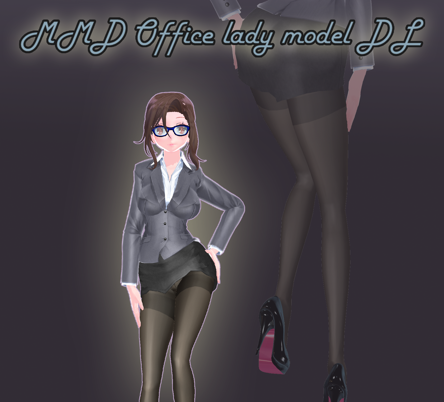 MMD] Office lady model [DL] by Hydrogen-hydride on DeviantArt
