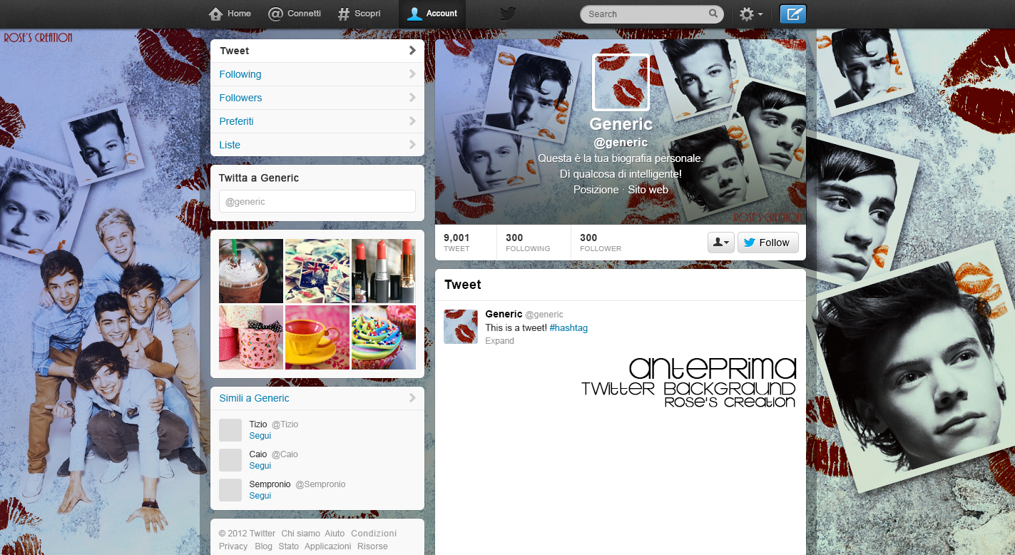 One Direction Twitter Background By Dreamswoman On Deviantart