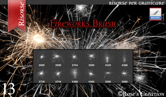 Fireworks Brush by dreamswoman