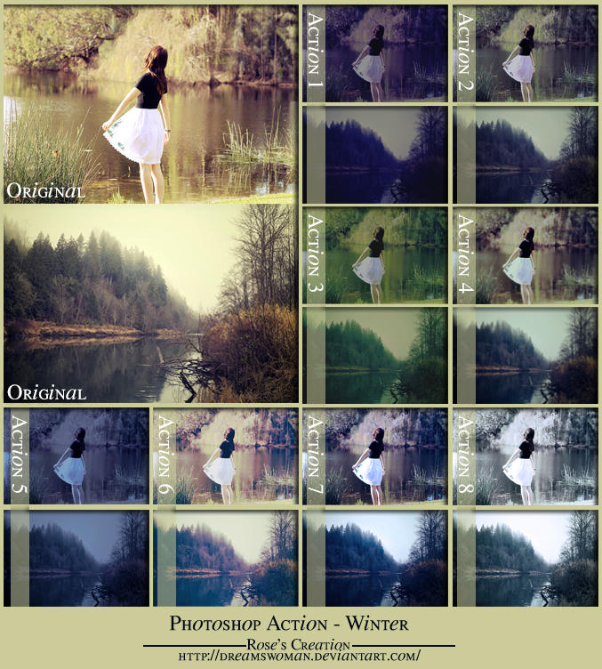 Photoshop Action - Winter by dreamswoman on DeviantArt