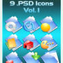9 .PSD Icons Vol. 1