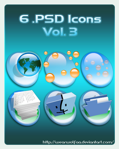6 .PSD Icons Vol. 3