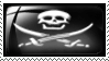 Pirate Flag Stamp by Wearwolfaa