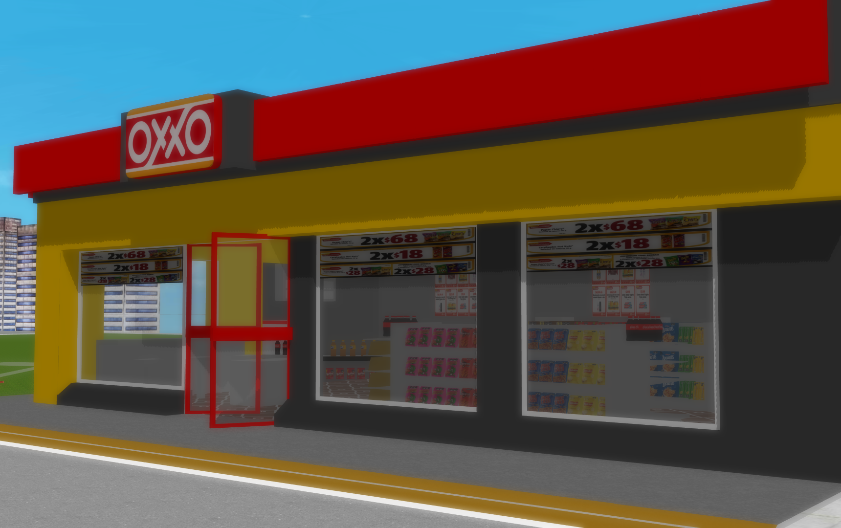OXXO interior by Ferriv on DeviantArt