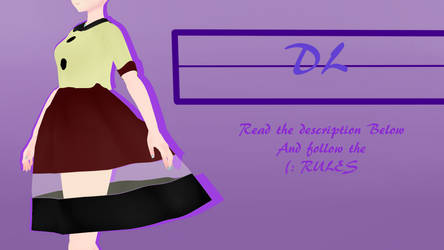 MMD Yellow and Maroon Dress +DL