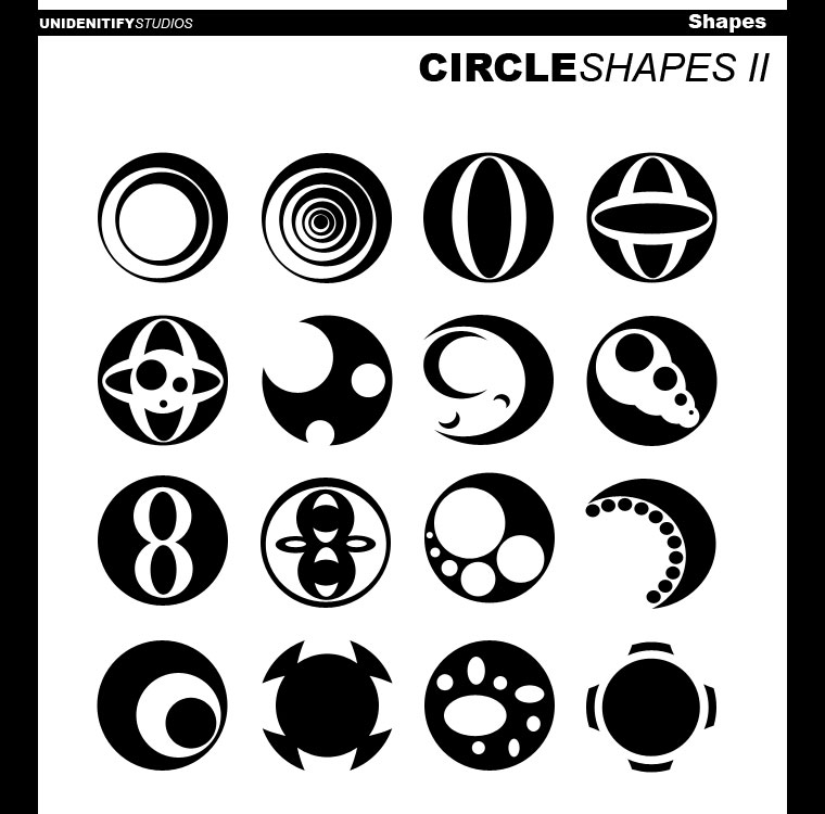 Circle Shapes II for Photoshop