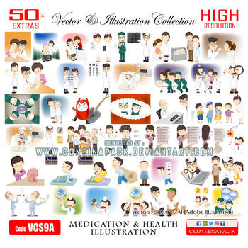 Medication and Health Vector Illustration VCS9A