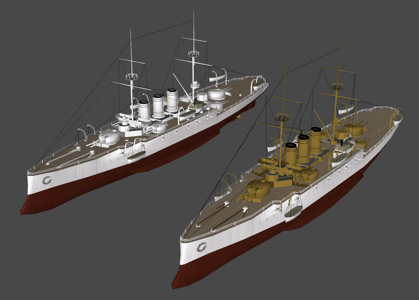 IRN Rurik armored cruiser (SketchUp mod) by DigitalExplorations on