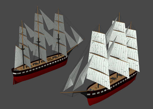 Generic sail-powered frigate c.1860 (CFS2)