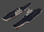PLAN - Aircraft carrier Liaoning (Pack 3D)
