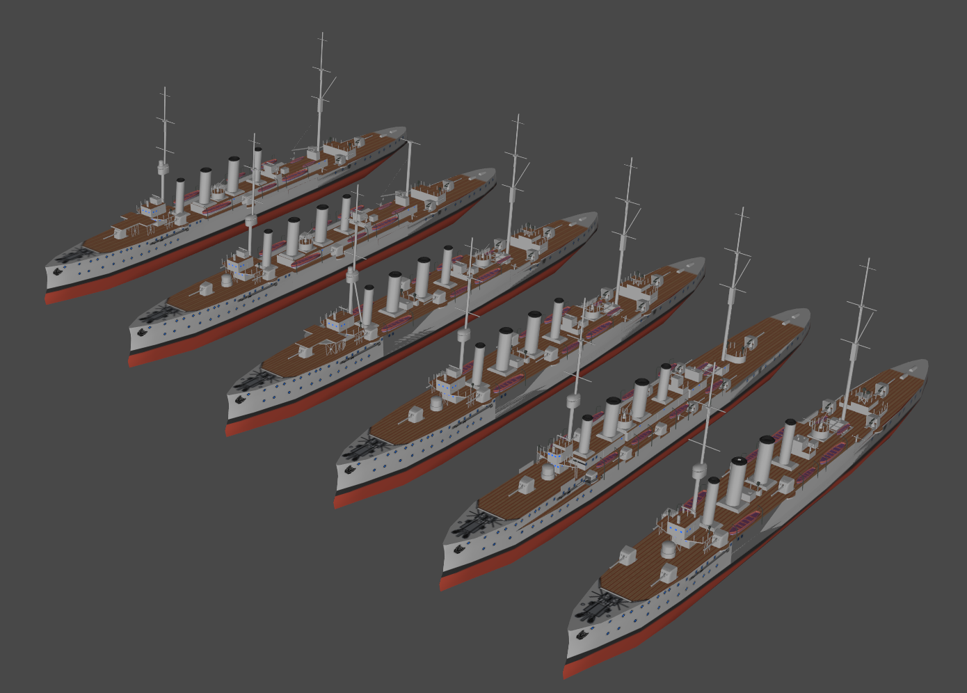 BRN Towns class light cruiser WWI era (CFS2) by DigitalExplorations