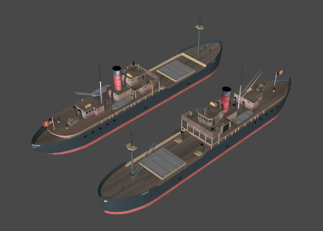 SS Adventure 1930s tramp steamer (CFS2) by DigitalExplorations on