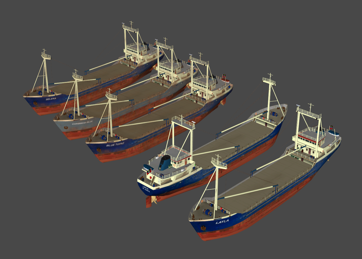 General purpose cargo ship Cold War era (FSX) by DigitalExplorations