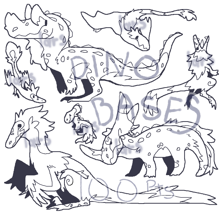 P2U dino base! (Ms paint friendly) by Larsowo on DeviantArt