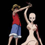 Luffy and base knife