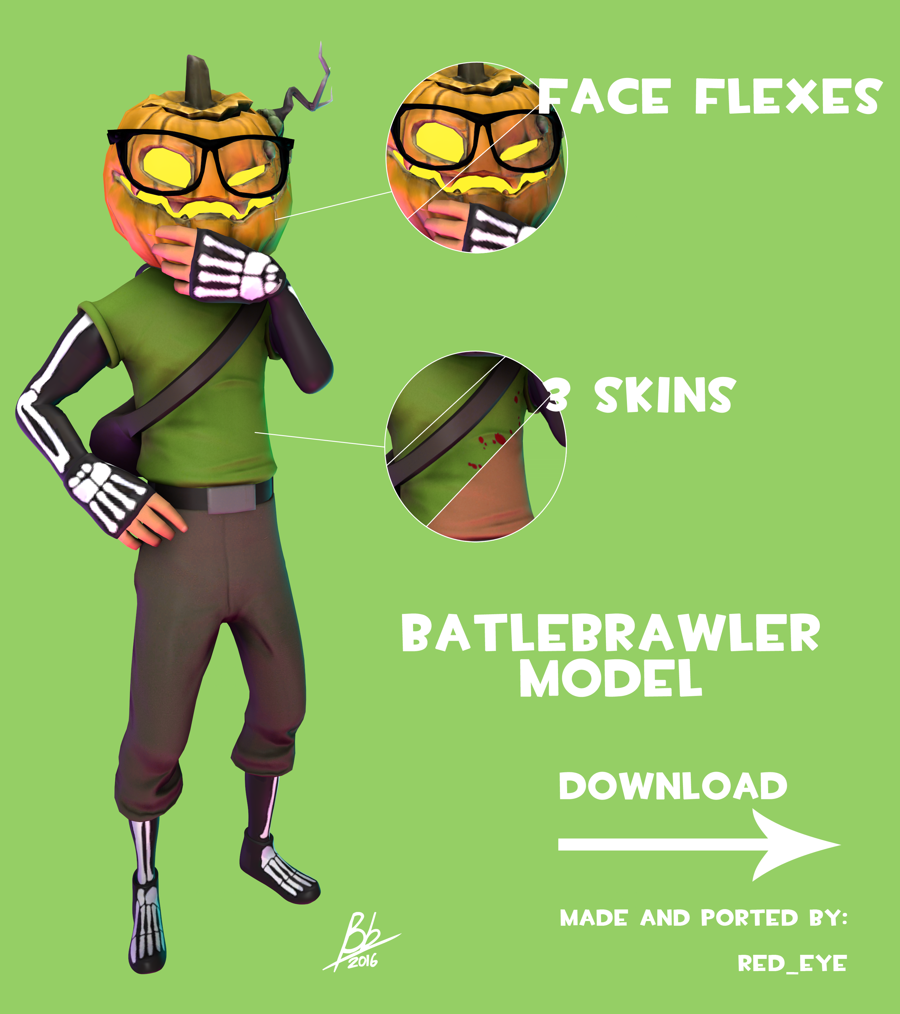 Batlebrawler Model  Release