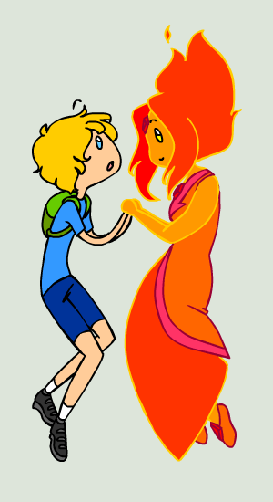 Finn + Flame Princess (Animated)