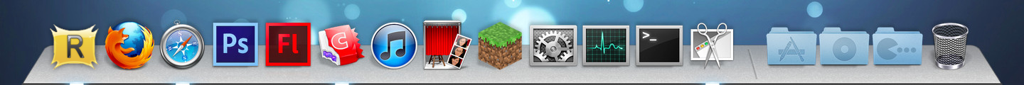 My Mountain Lion Dock Theme: Rocketdock