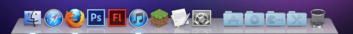 Faux Mountain Lion Dock Theme